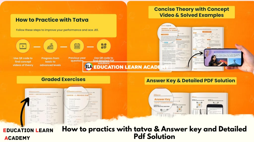 Vedantu Class 12 latest Edition (PCMB) Tatva Book For Neet & JEE Mains & Advanced - Free PDF Download 5 How to practics with tatva & Answer key and Detailed Pdf Solution