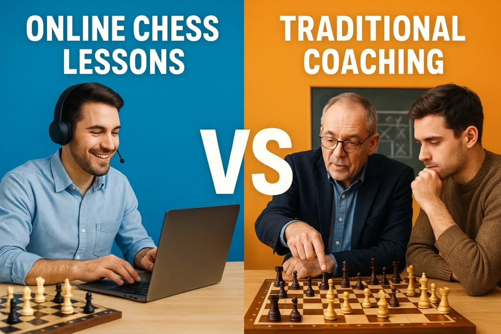 Online Chess Lessons vs Traditional Coaching
